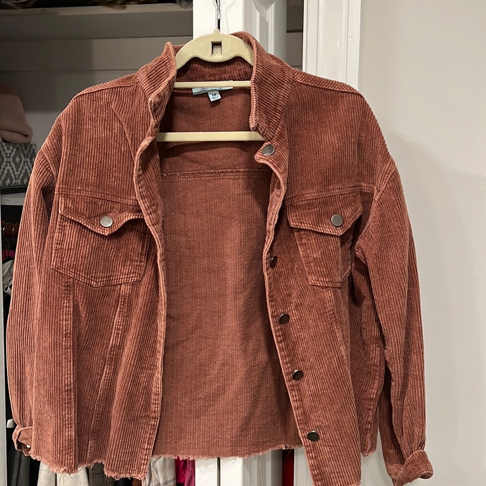 Burnt Orange corduroy Jacket